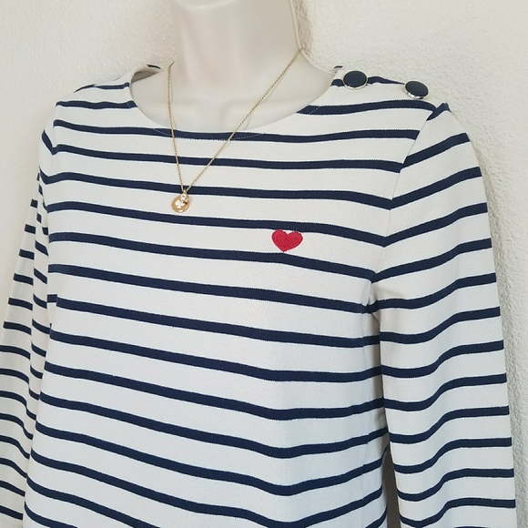 Sezane Colette Mariniere Striped Top Tee - Picture 7 of 9